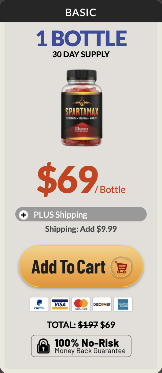 Spartamax one bottle package