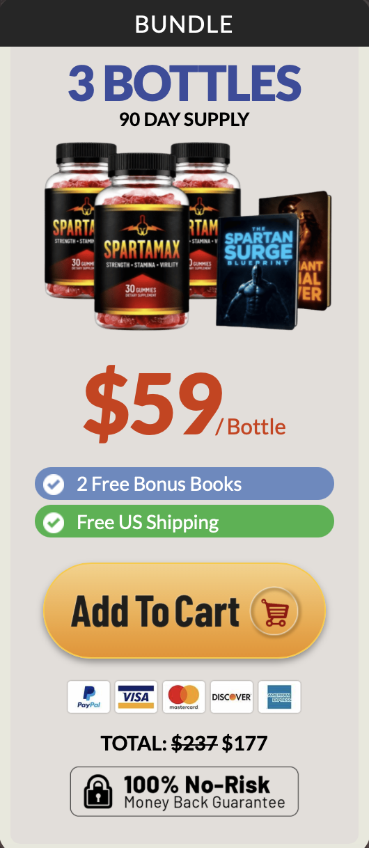 Spartamax three bottle package